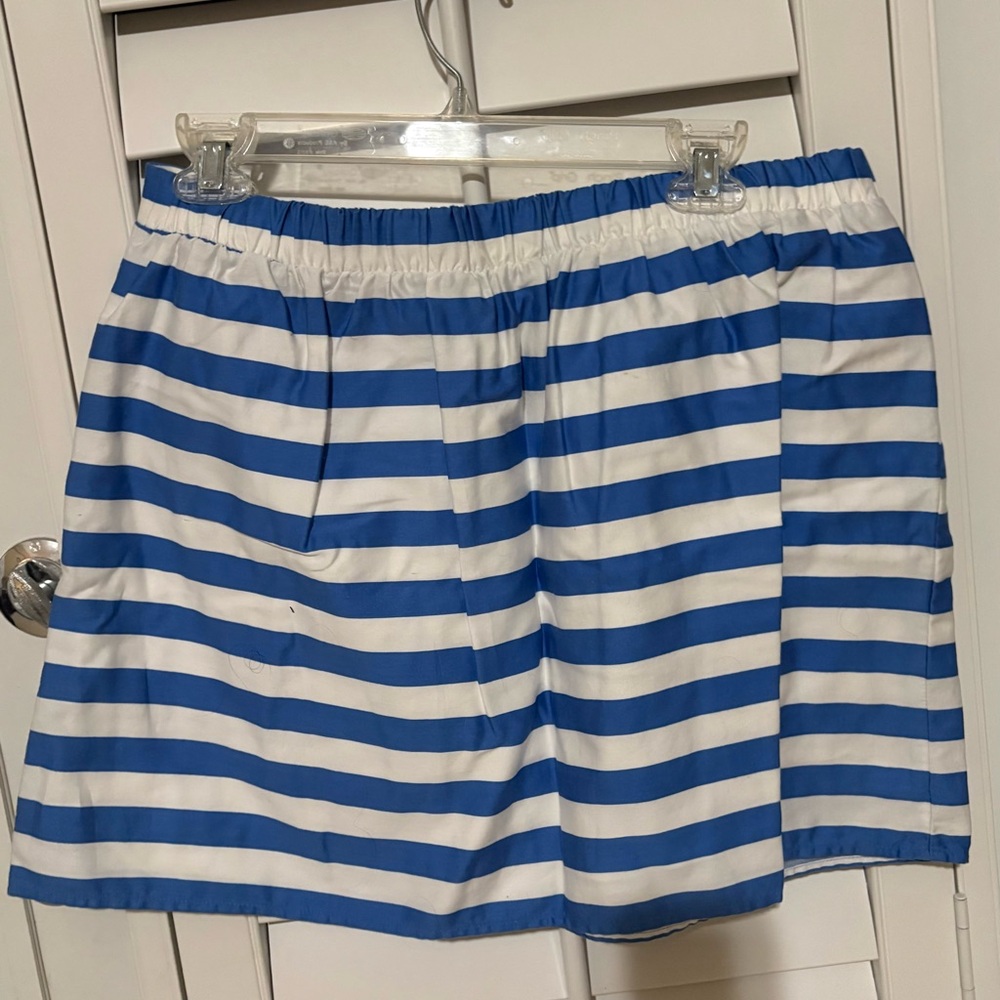 Lilly Pulitzer Blue and White Striped Women's Skirt